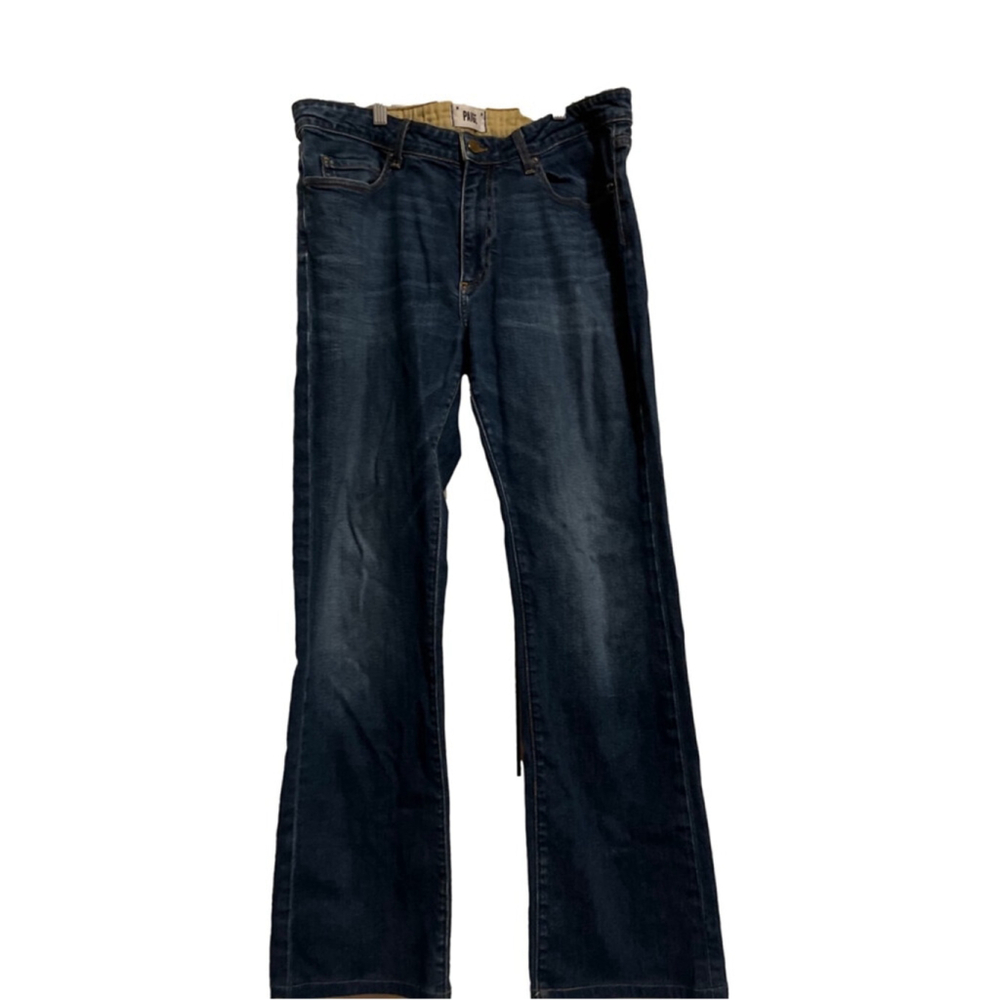 EUC PAIGE Doheny Bootcut Jeans, Blue, Size 36